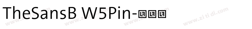 TheSansB W5Pin字体转换